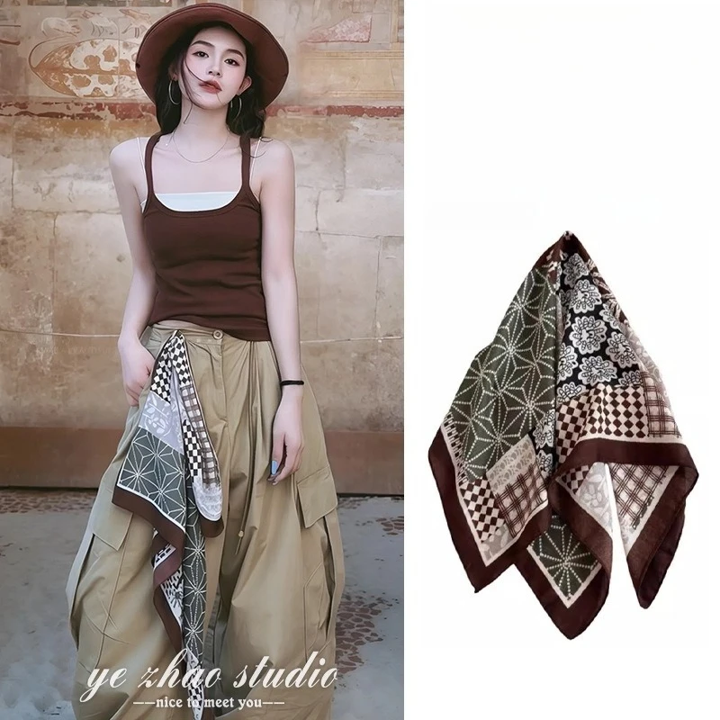 Multifunctional Scarf Belt for Women Vacation Style Resort Wear Waist Tie Neck Kerchief Lightweight Comfortable Non Slip Premium