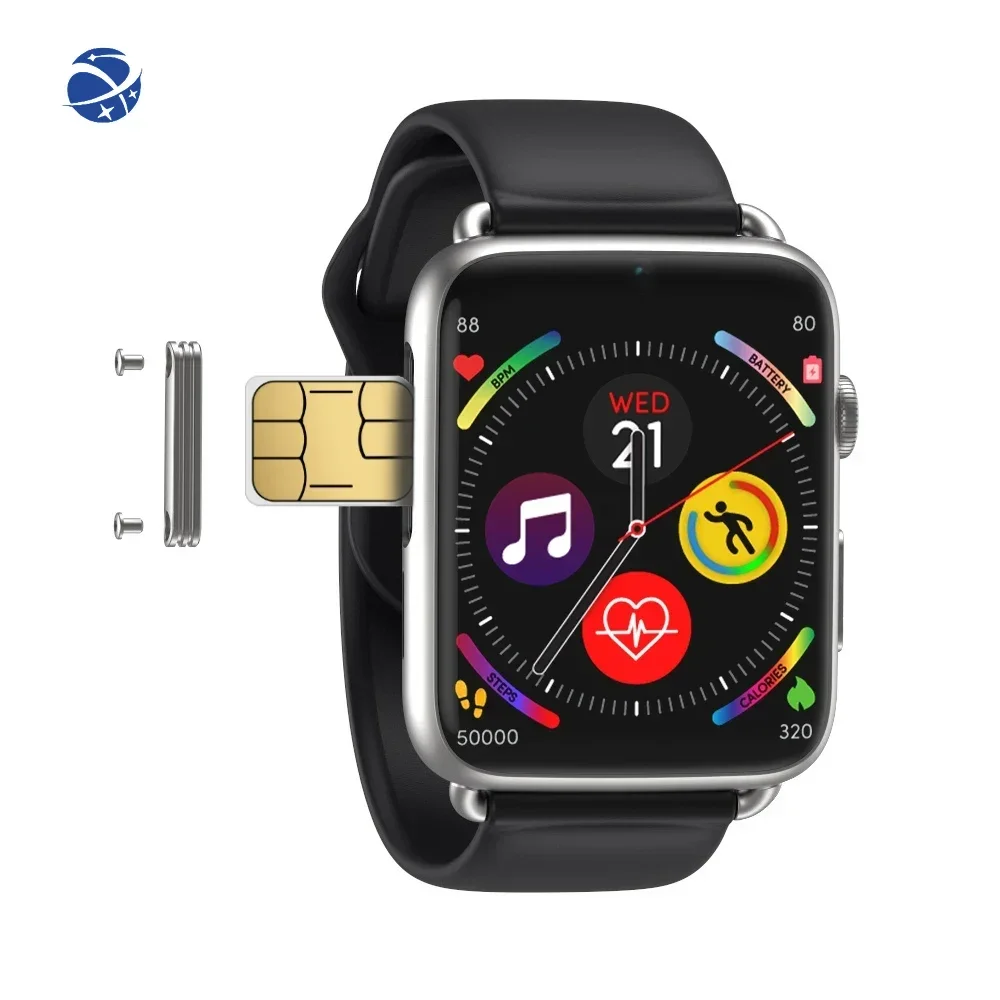 2025 nueva llegada 4G reloj inteligente tarjeta Sim construido programable 1,88 pulgadas IPS lujo Android 7,1 Smartwatch DM20 con GPS WIFI