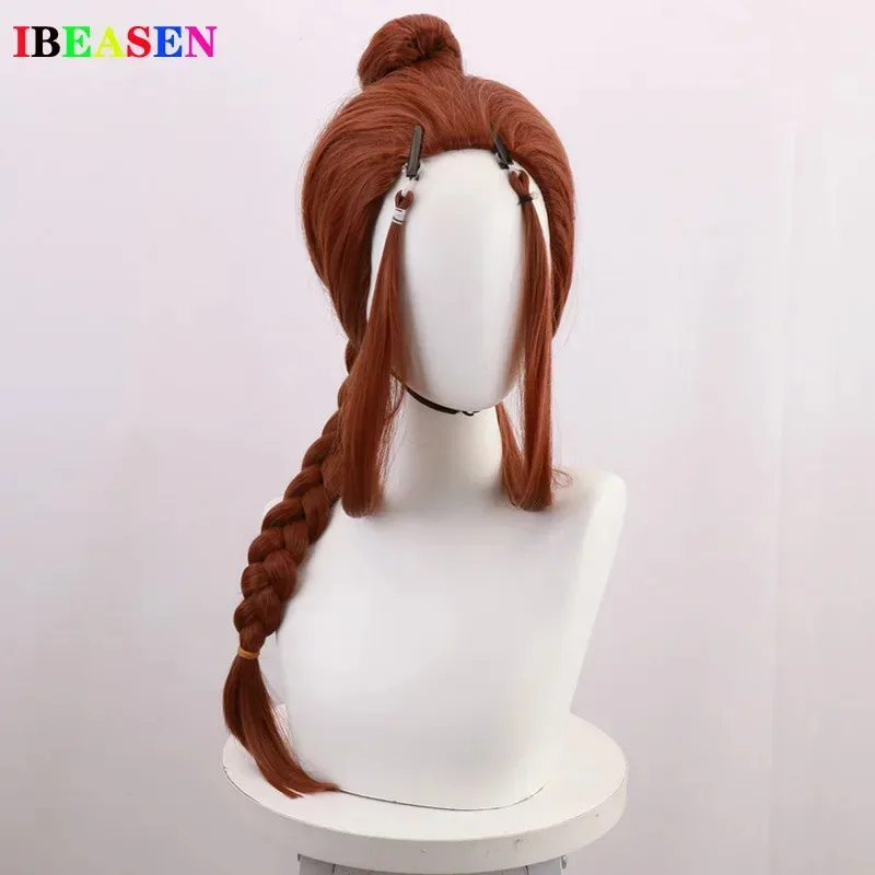 2025 yiyi أنيمي الصورة الرمزية آخر Airbender كاتارا تأثيري حلي المرأة كرنفال هالوين زي حفلة تنكرية شعر مستعار