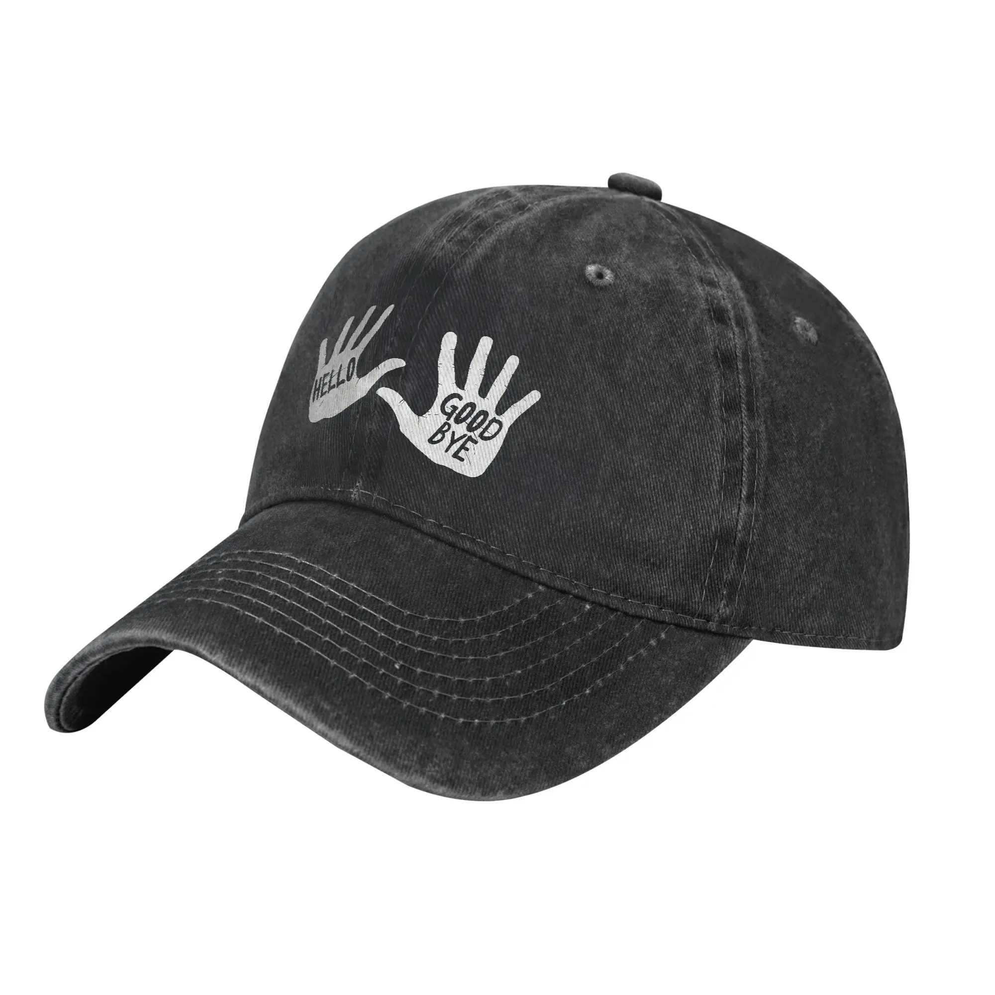 Custom Punk Unisex Hello Goodbye Klaus Cowboy Hat Adult The Umbrella Academy Tv Show Adjustable Dad Hat Men Women Outdoor