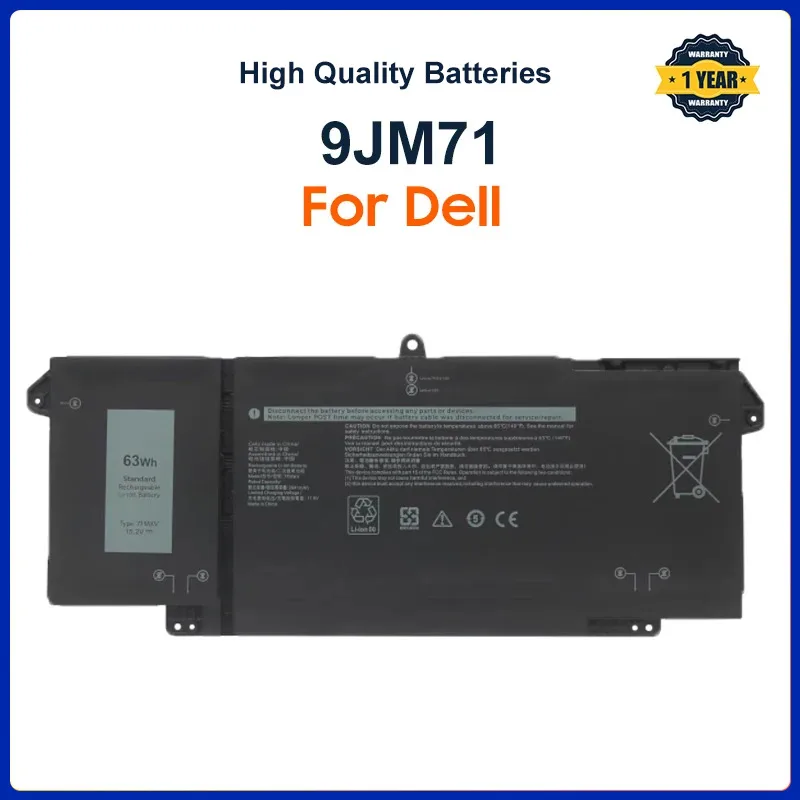 9JM71 11.4V 42WH Laptop battery For Dell Latitude 5320 7320 7420 7520 HDGJ8 MHR4G 7FMXV TN2GY 4M1JN 1PP63