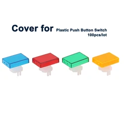 100pcs Circle Round Rectangle accessorie Cover for 16MM Plastic Push Button Switches