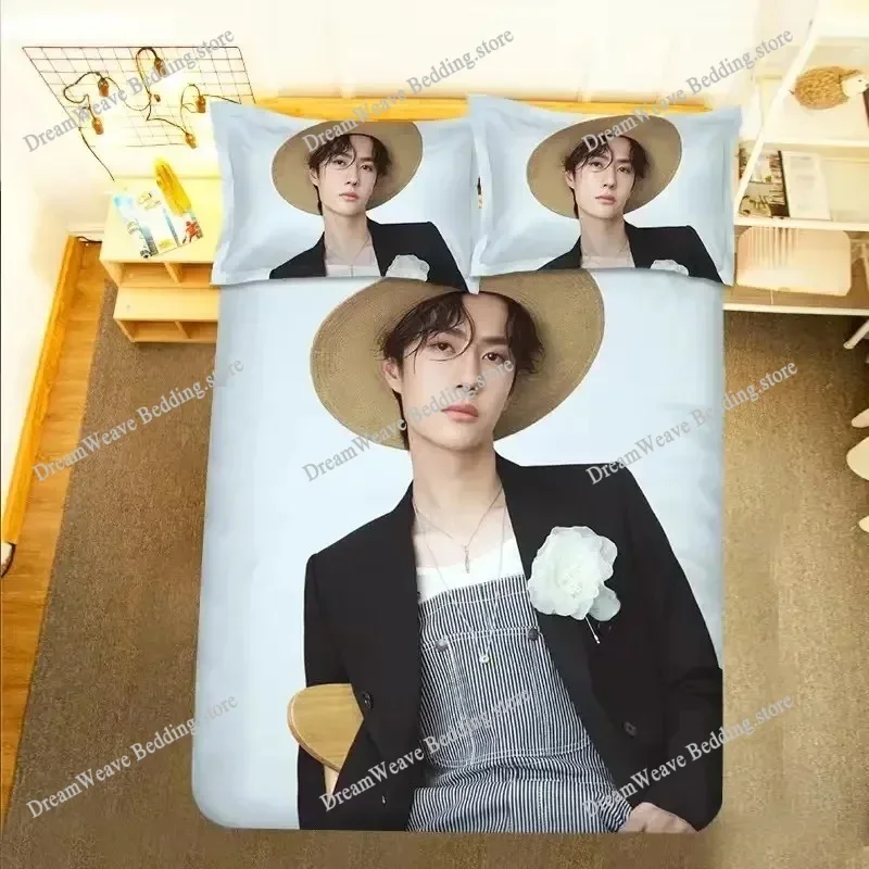 

Wang Yibo Poster Pillowcase+ Duvet Cover Single Dormitory Student Knit Yebo Lifestyle Photo Picture Double Bedding Set963