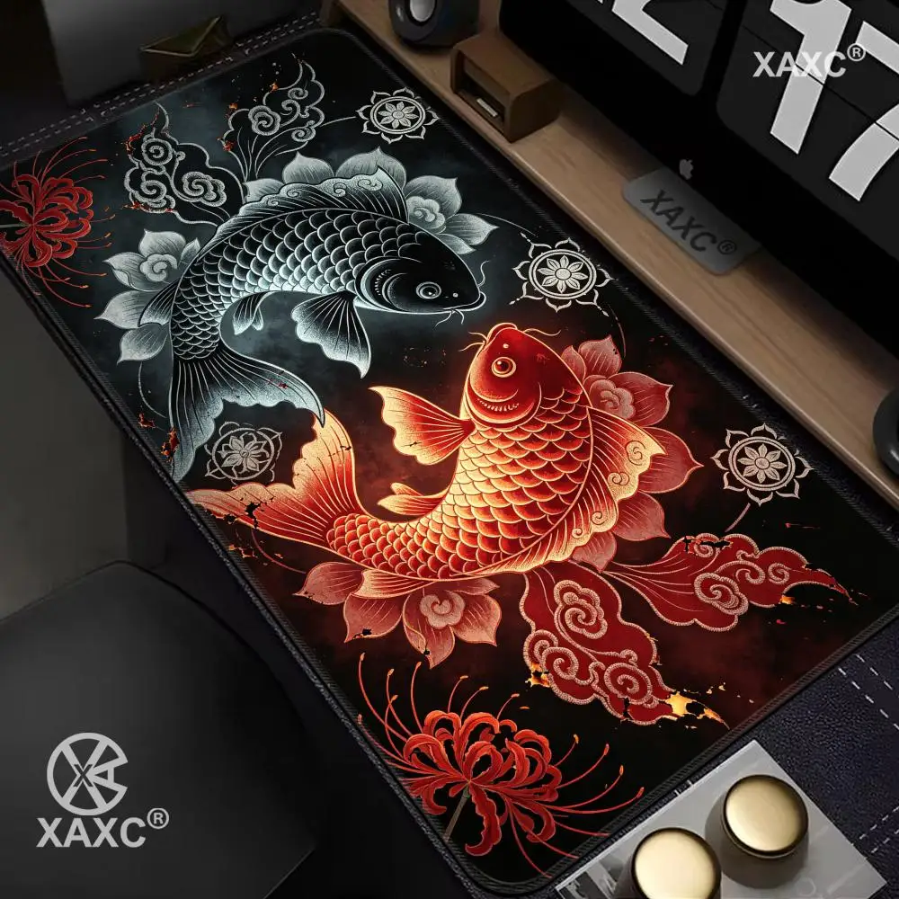 

Gaming Mouse Pads Yin Yang Koi Taichi Neutral Xxl Table Mats Computer Big Company Large Gamer Mouse Pad Fish Desk mat HYBXXC
