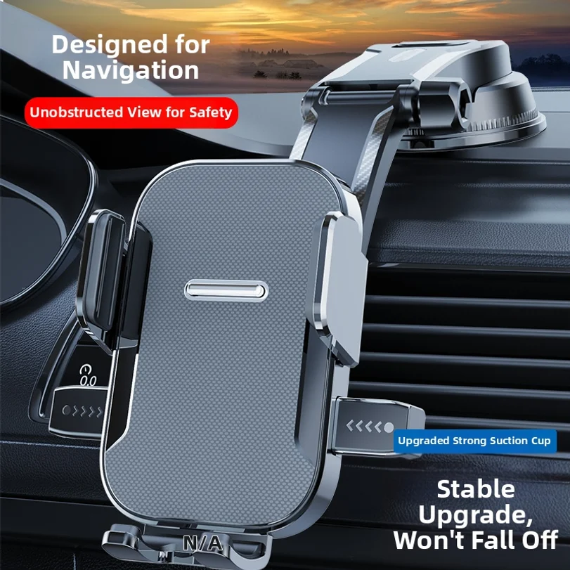 New Suction Cup Car Phone Holder For Dashboard, Multifunctional Foldable And Rotatable Navigation Support Stand