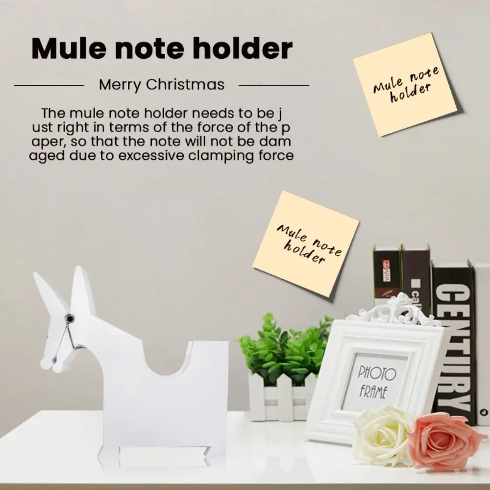 

Card Organizer Desktop Memo Holder Storage Desk Decor Mule Note Holde Handmade Portable Mule Desktop Holder Office Home