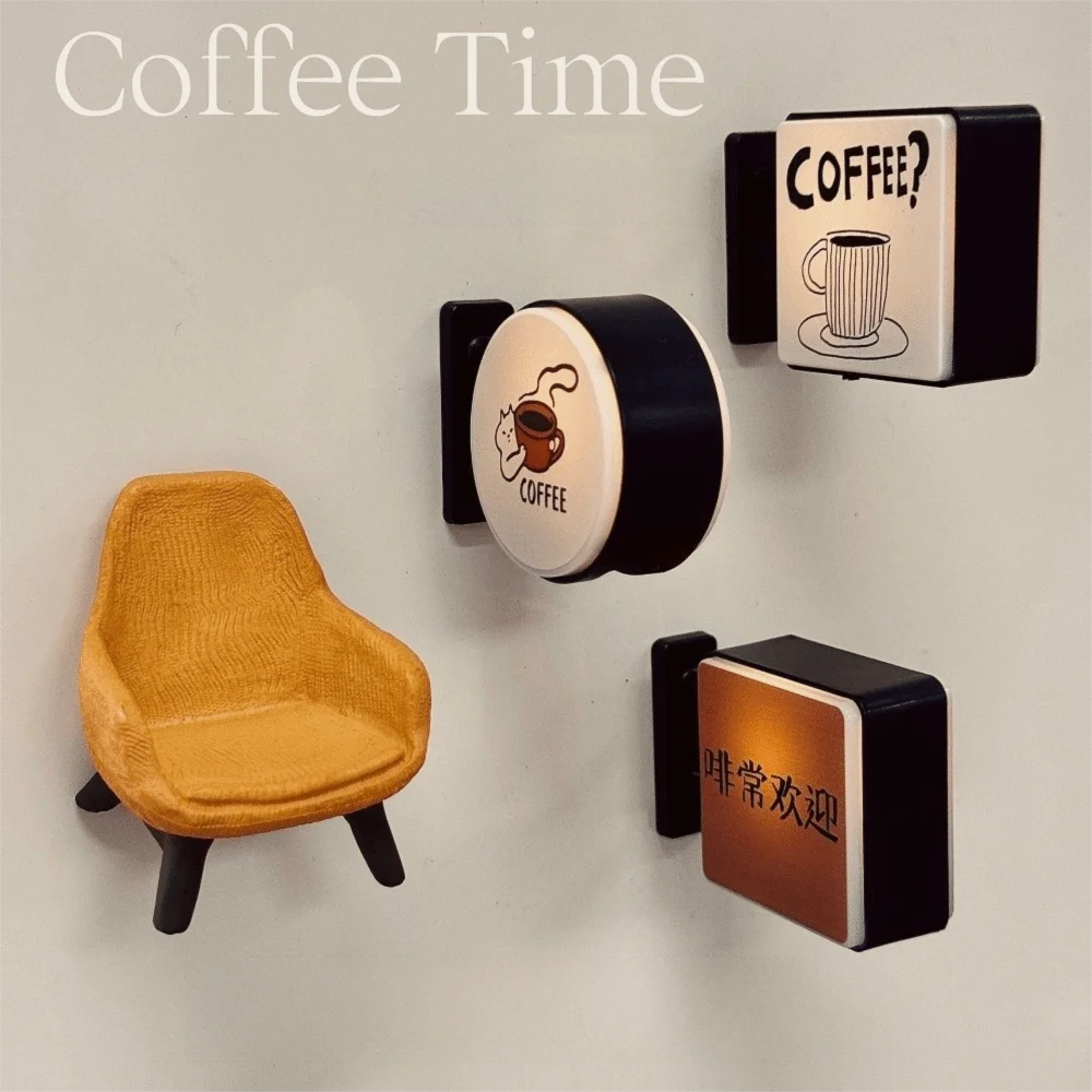 Coffee Corner Light Sign Fridge Magnet Atmosphere Light Magnetic Refrigerator Decoration LED Glowing