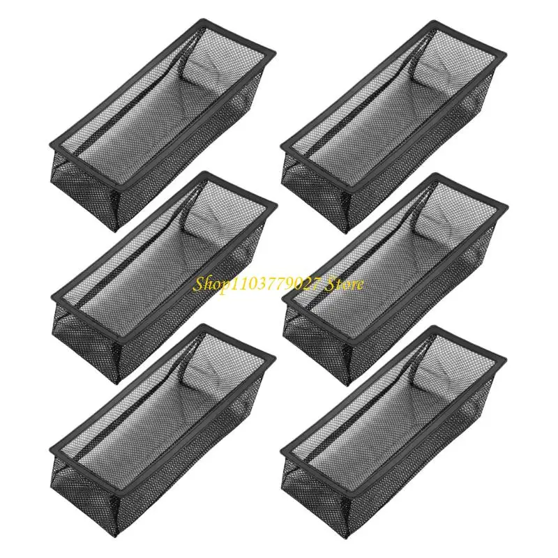 

C4DF 6pcs Vents Grille Screens Carbon Steel 4X10 Inch Tear Resistant Ventilation Filters Dusts Hair Barrier No Tool Need