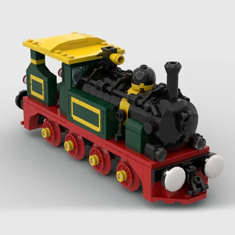 MOC-Blocos de Construção Modulares para Crianças, Tijolos Técnicos Moc, Modelo da Série de Carros, Locomotiva a Vapor, Brinquedos de Montagem DIY