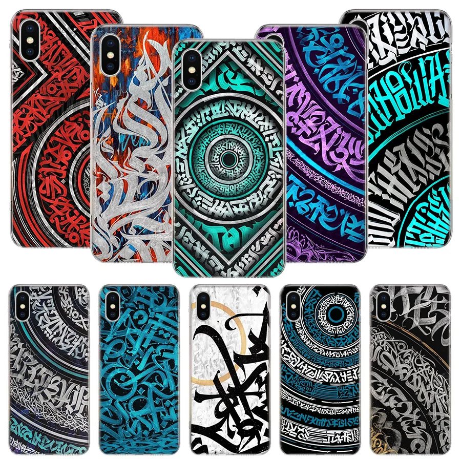 Pokras Lampas Art Graffiti Phone Case For iPhone 16 15 Plus 11 14 Pro Max 13 12 Mini XS X 7 8 + SE Pattern Customized Couqe Cove