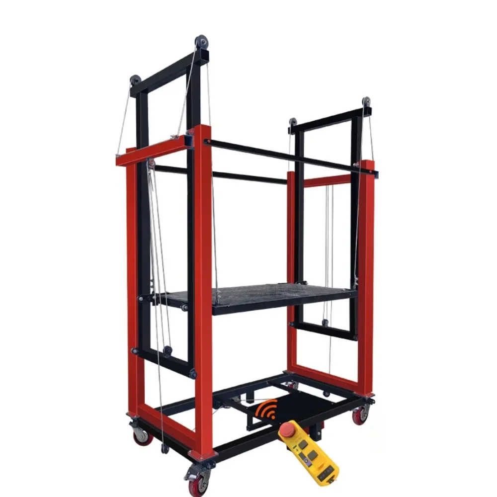 Electric lifting platform automatic remote control scaffolding