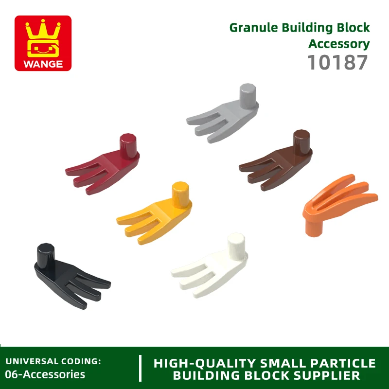 

20Pcs/lot Weapon Bladed Claw Beard Block Moc Color Accessories Compatible with 10187 Brick DIY Children's Toy Assembly Parts