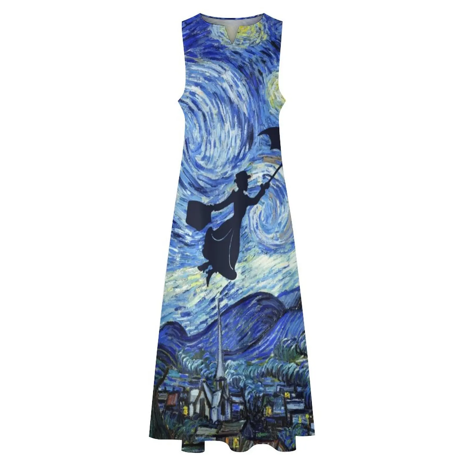 Mary Poppins Starry Night Jurk Jurk Voor Meisjes Zomer Kleding Lange Jurk Vrouwen