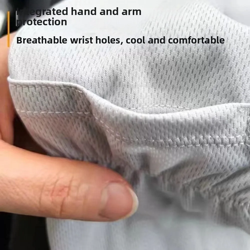 

Lightweight Anti-UV Sun Protection Sleeves Breathable Adjustable Cuff Cycling Arm Cover Loose Casual Ice Silk Sleeve Cycling