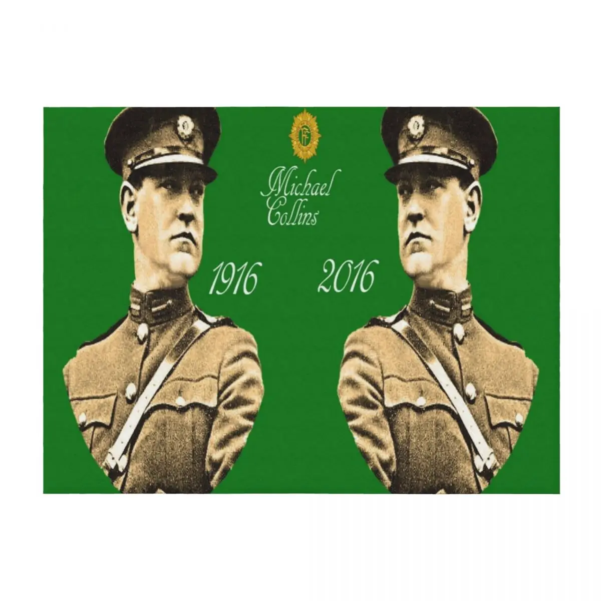 

Michael Collins 1916-2016 Throw Blanket Luxury Designer Hairys Soft Beds Weighted Blankets