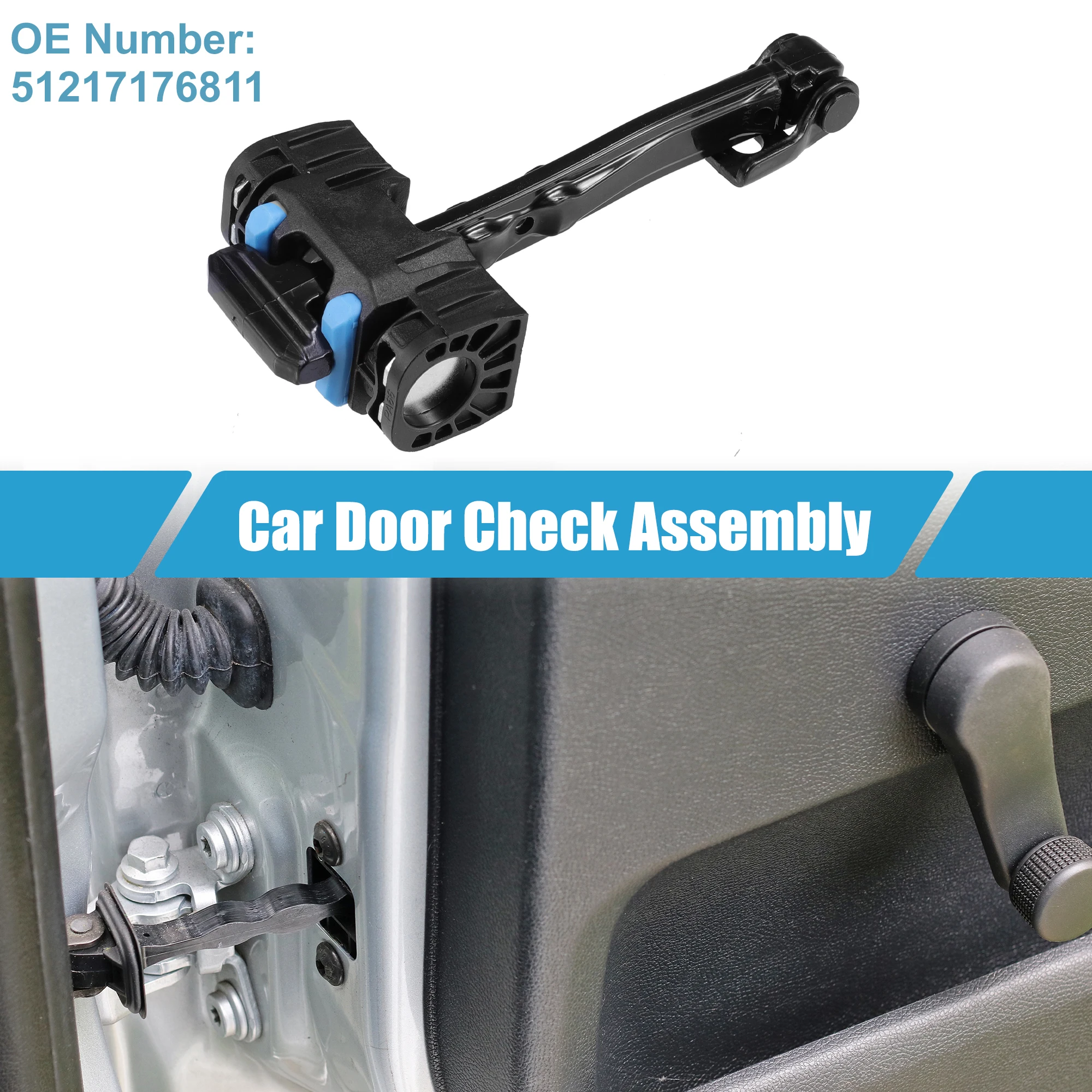 

X Autohaux Front Left Right Car Door Check No.51217176811 for Mini Cooper 2004-2015