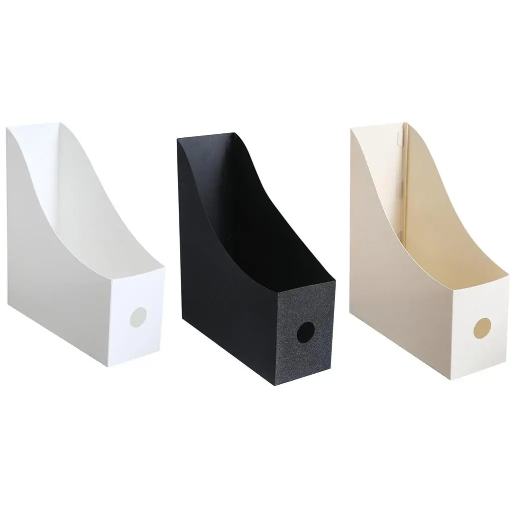 مجلد ملفات سطح المكتب البلاستيكي، حامل مجلة الكتب، منظم قرطاسية المكتب