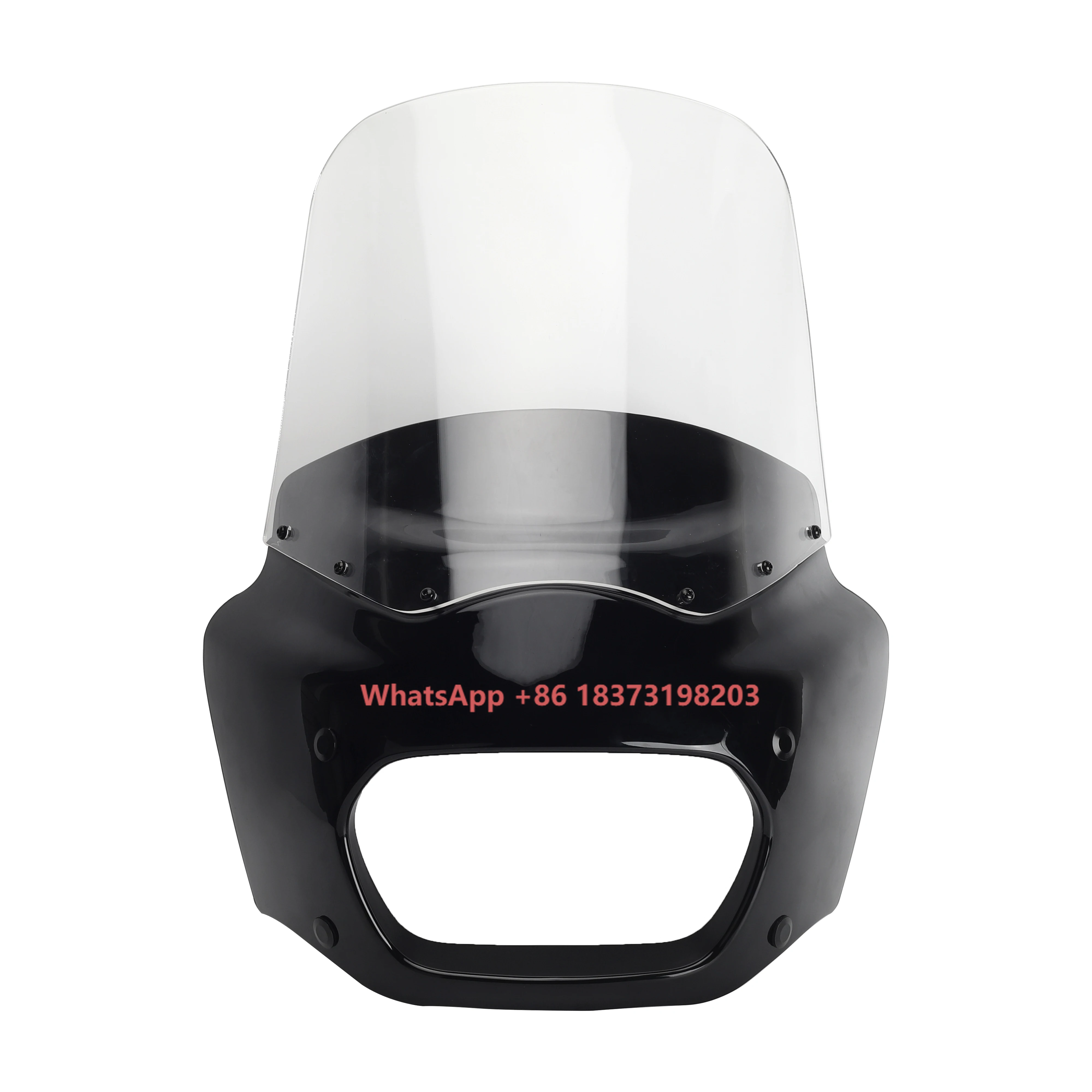 

Motorcycle 15 Inch Windshield Front Headlight Fairing Headlamp Body Kit for Harley Softail Fat Bob FXFB 2018 2019