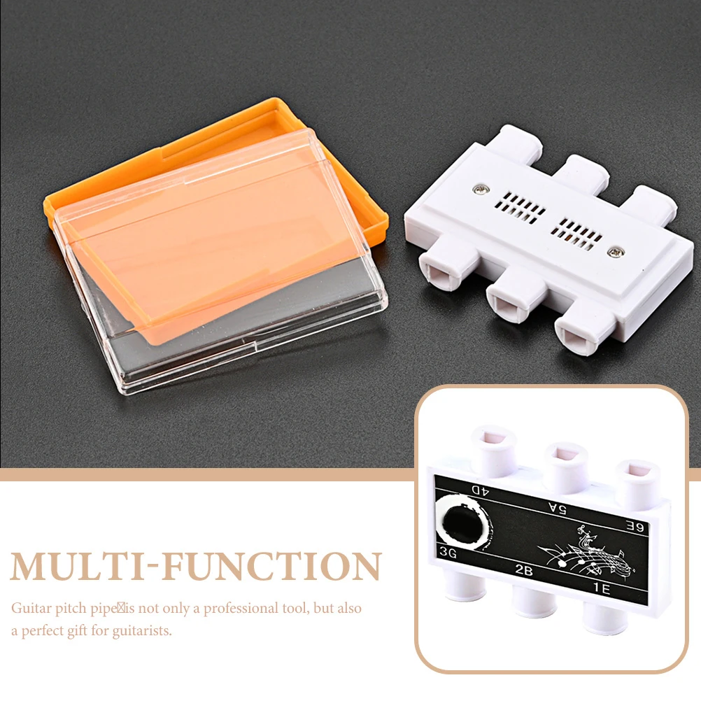 

Plastic Guitar Tuning Pitch Pipe Professional Tuner Folk Guitar Accessory Exquisite Instrument Parts String Tuner