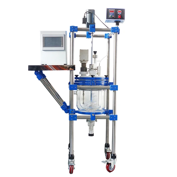 20L High-Performance Glass Reactor with Advanced Cooling System