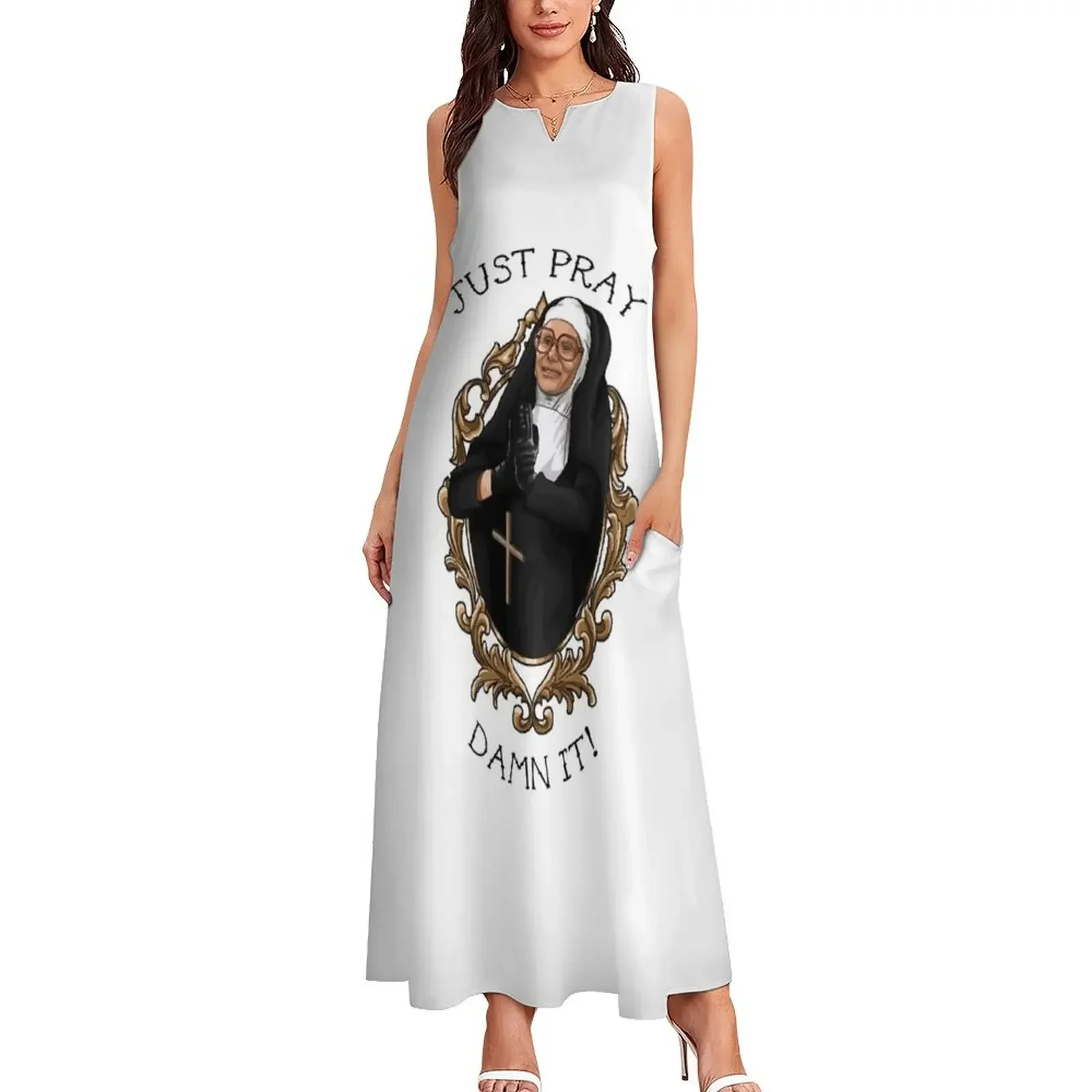 Trinity The Tuck Sister Mary Koont Lange jurk jurken Koreaanse stijl Vrouwelijke kleding prom kleding Jurk