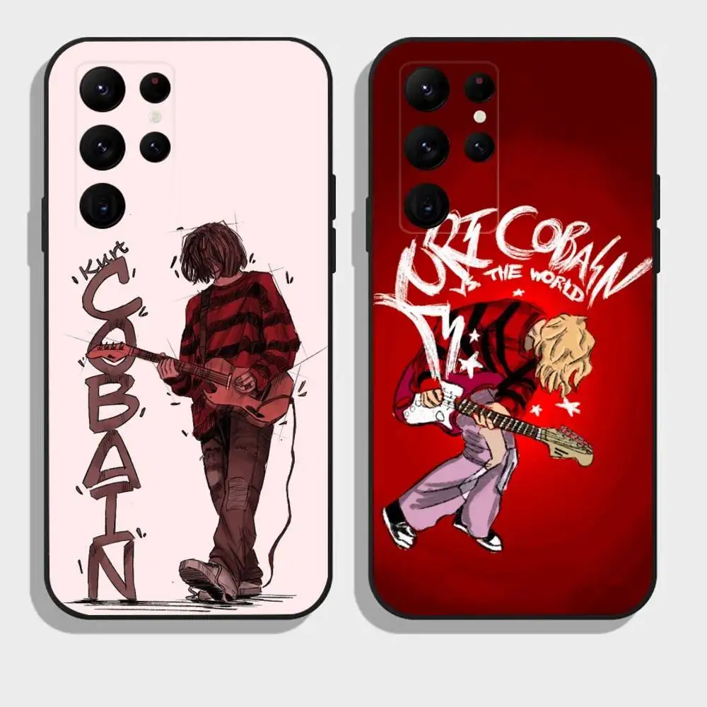 

Singer K-Kurt C-Cobain Phone Case For Samsung Galaxy A73,A72,A71,A70,A52,A51 Others Soft Black Cover