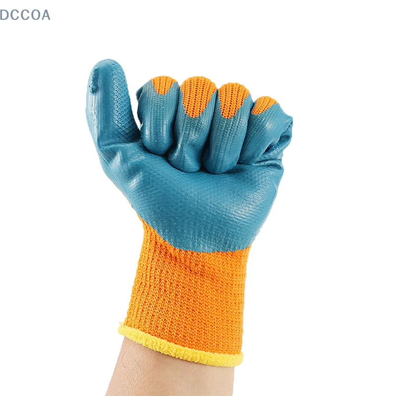 Winter Thickened And Velveted Tire Rubber Wear-resistant Anti-slip Construction Site Labor Protection Gloves Construction Gloves