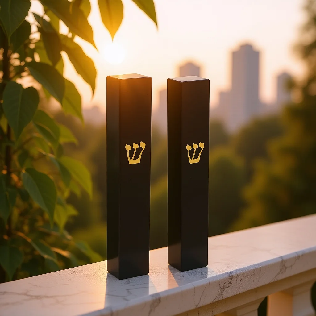 2 יחידות מזוזה מרצועת רזין דלת יצירה יהודית גליל דקורטיבי ברכת דלת יהודית מזוזה יהודית דבר דלת