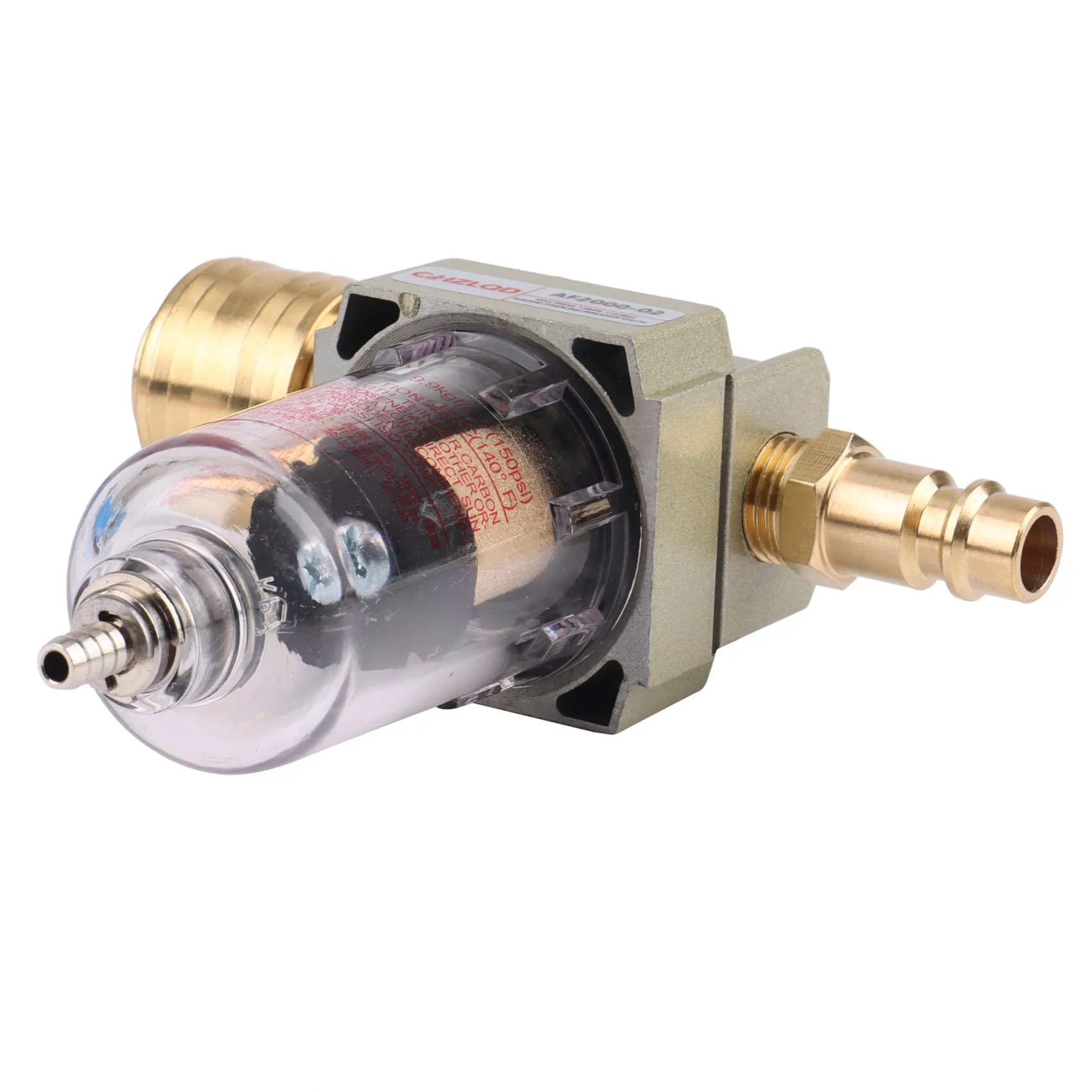 [NEWA08R】 1Pc Durable Oil Water Separator Filter Compressed Air Filter Including 1/4 Inch Quick Coupling For The Compressor Tool