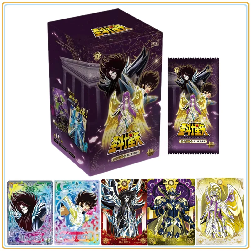 

2024 KAYOU Genuine Saint Seiya Cards Anime Game Saints Awakening Collection Cards Gold Saints Shining Cards Children's Gifts