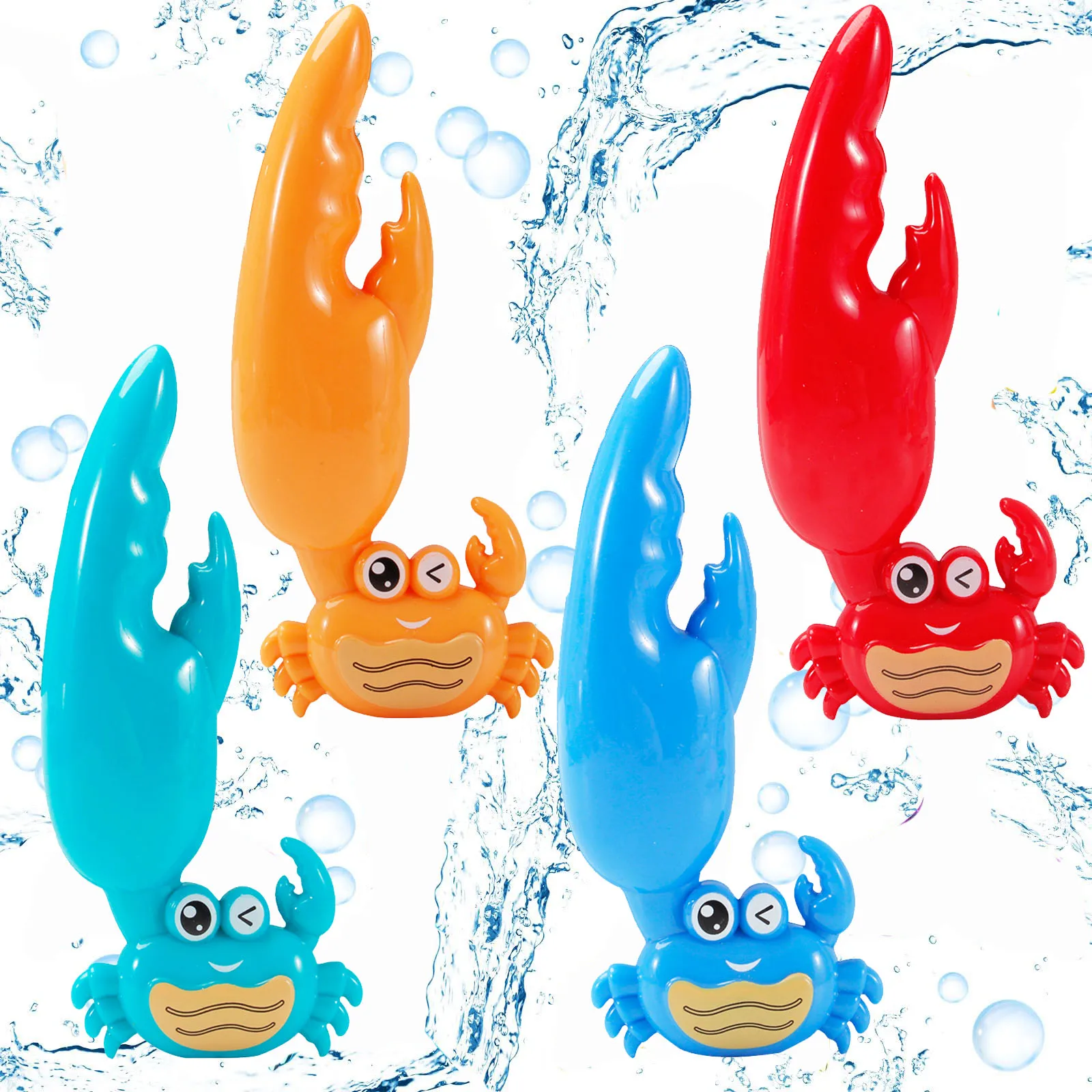 

4 Pieces Crab Dive Toys Bath Toys Colorful Pool Toys Swim Pool Kit Games for Toddlers Boys Girls Teens Adults