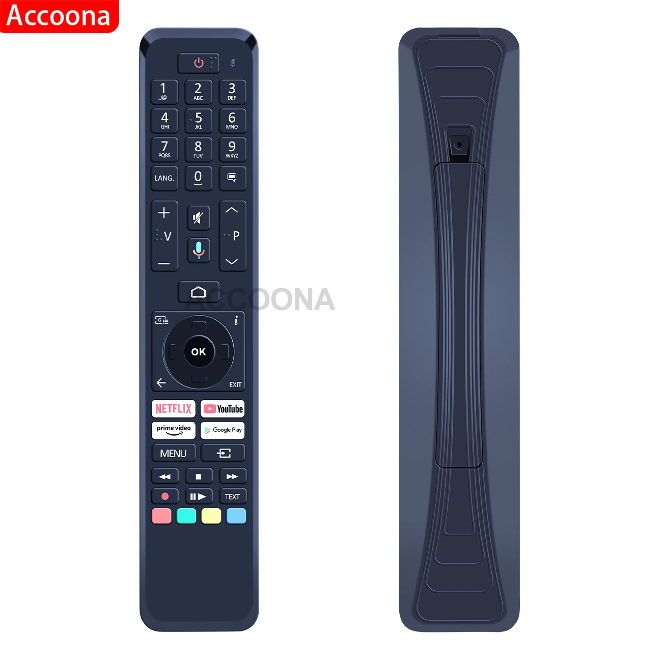 Voice Remote control for Panasonic Tx-55lx650e 43LX650E 24LSW484 DAEWOO 43DM72UA Medion RC1832 led smart tv