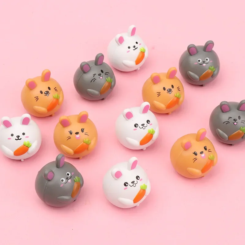 5Pc Cute Carrot Rabbit Pull Back Cars Toys for Kids Birthday Baby Shower Party Favors Happy Easter Party Souvenir Pinata Fillers