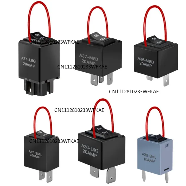 9038A Relay Bypass Switch, Relay Tester, With Wire, Bypass Switch Kit 6 Pack