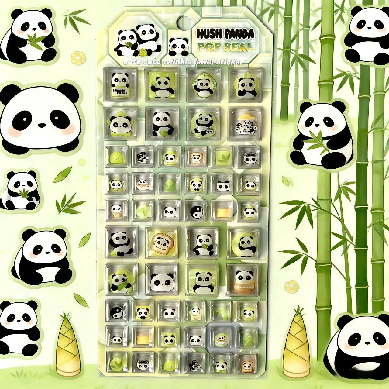 

1/4 шт. милых квадратных 3D-наклеек с рельефным рисунком, водонепроницаемые прозрачные кристальные наклейки для декора своими руками для детей