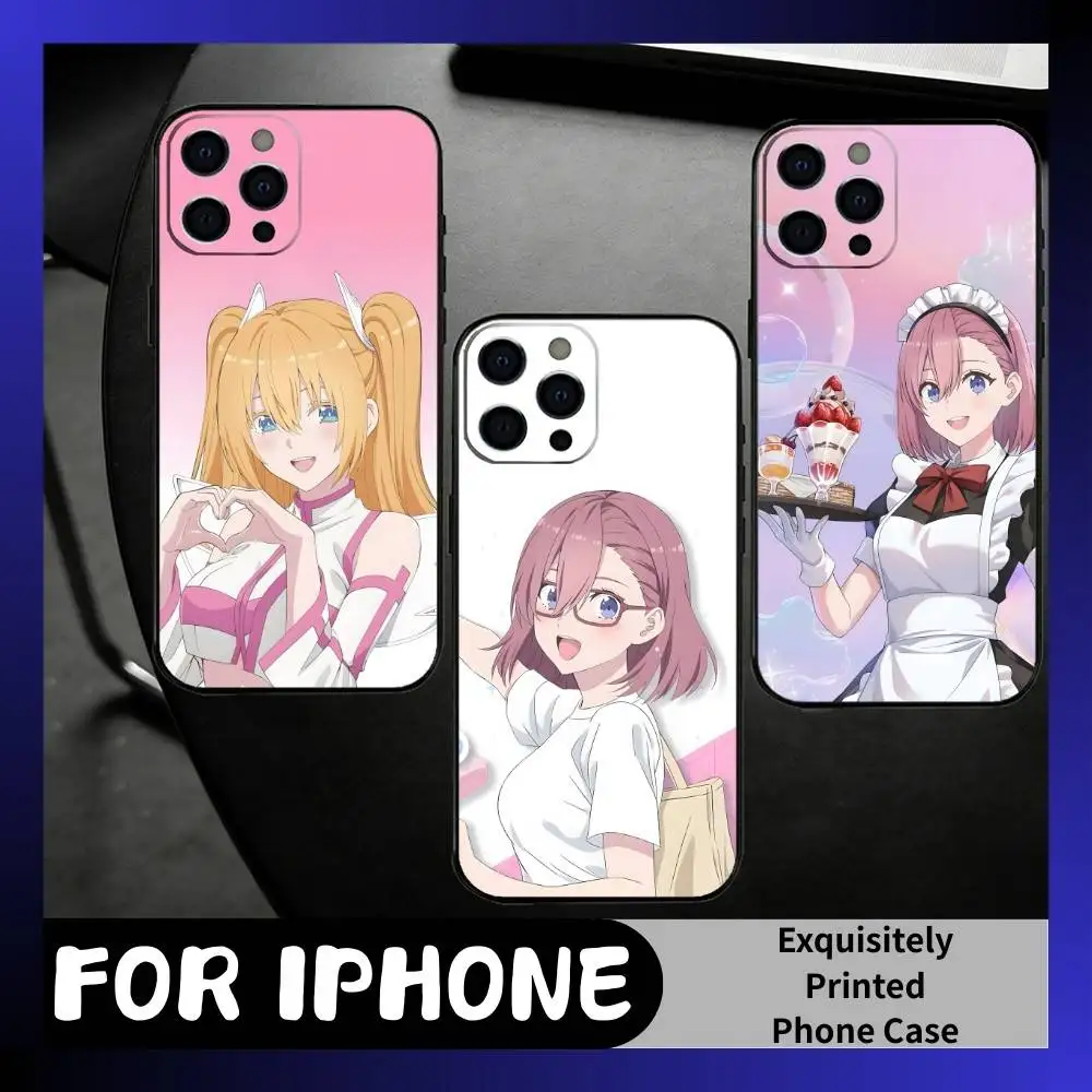 

2.5Liliel Coser R-Ririsa Amano Phone Case For iPhone17,16,15,14,13,12 Plus,Max Soft Silicone Black Cover