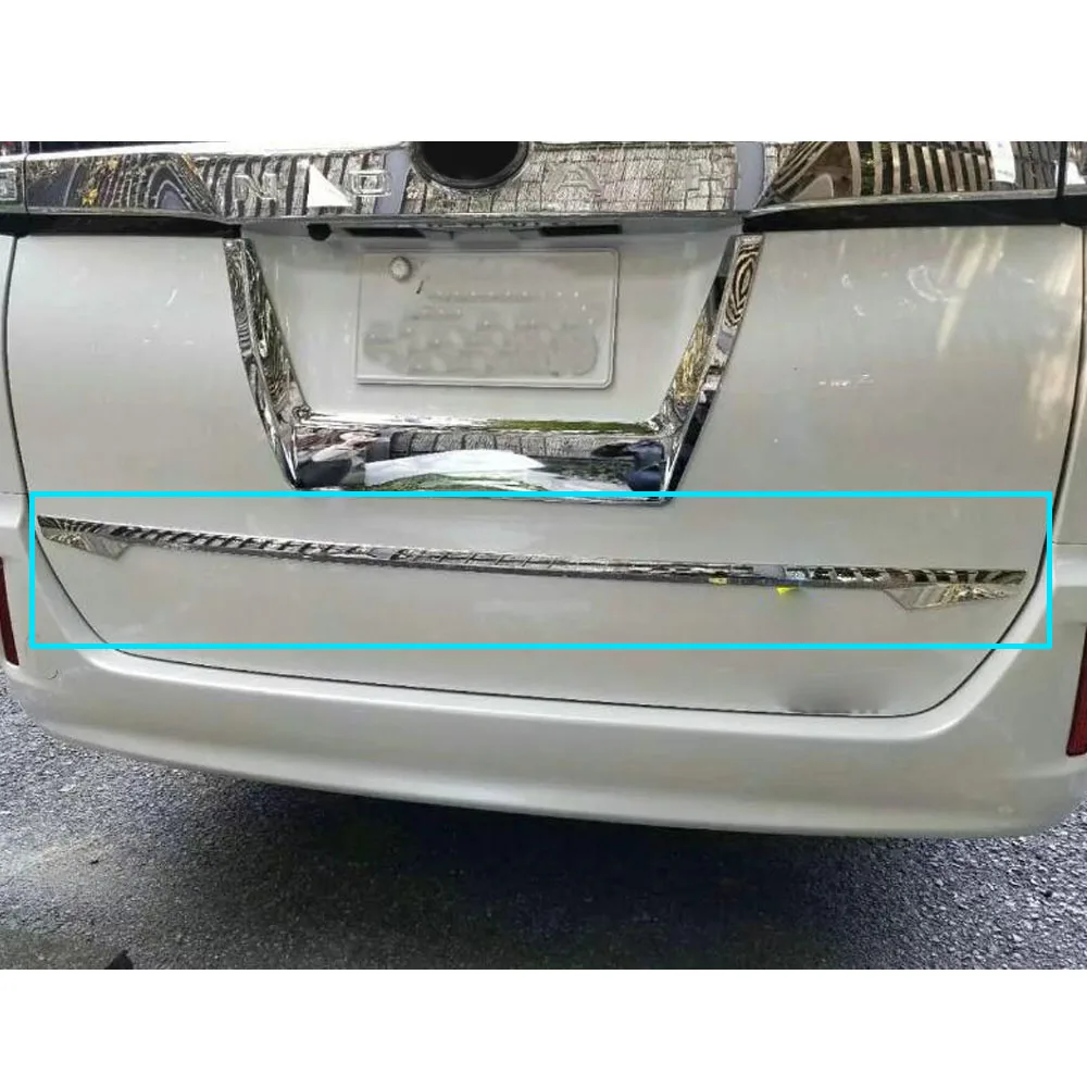 For Toyota Noah Voxy 80 Series 2015 2016 2017 2018 2019 2020 2021 Sticker Cover Rear Door Tailgate Frame Plate Trim Lamp Panel