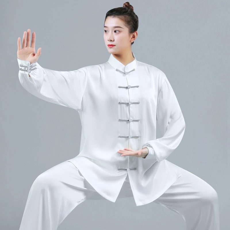 

Tai Chi Kung Fu Suit Chinese Traditional Martial Arts Uniform for Women and Men Fluid Drape Breathable & Comfortable