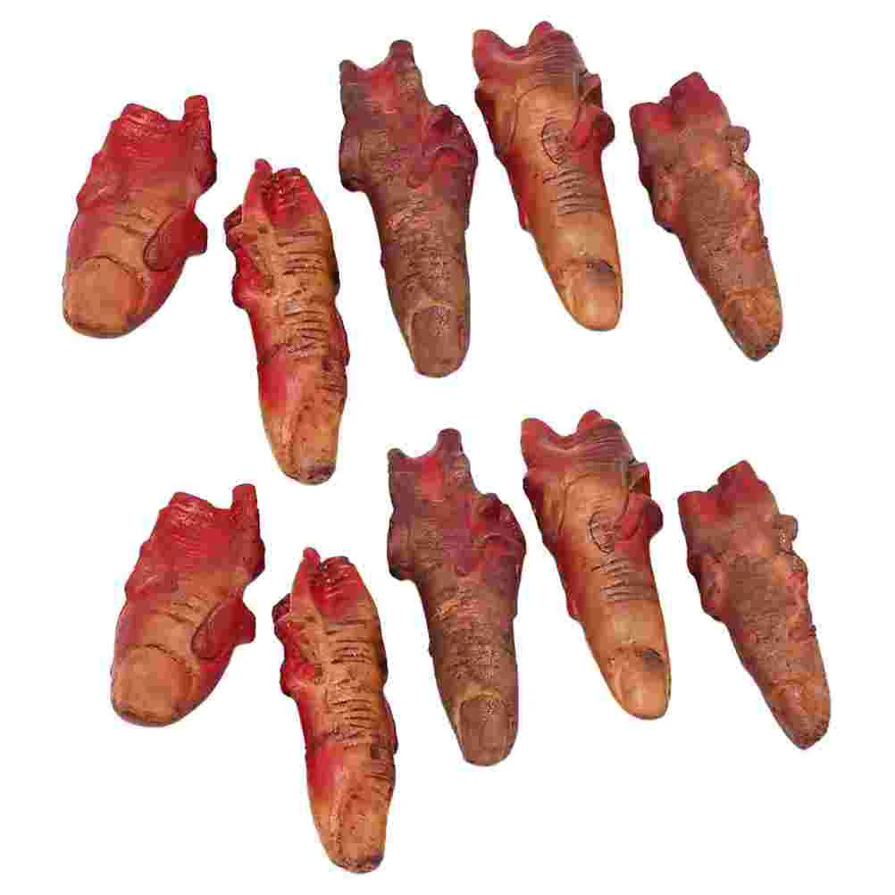 Halloween Fake Fingers Bloody Hand Lunch Box Costumes Vampire Decor Realistic Decorative Supplies Toy Vinyl Props Miss Eyeballs