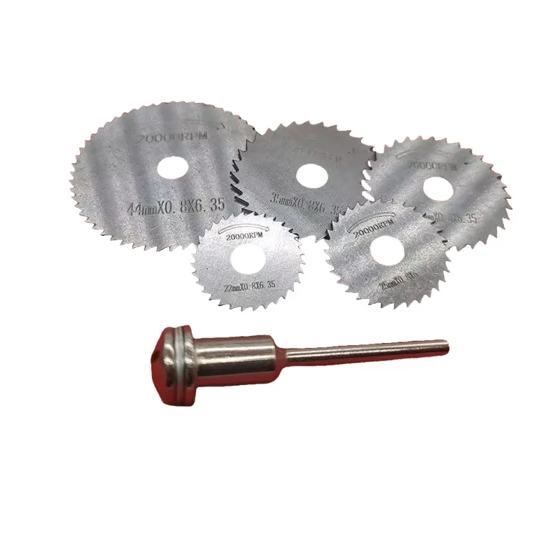 

Mini HSS Circular Saw Blades Set of 6pcs Electrical Grinding Machine Rotary Tool for Cutting wood processing