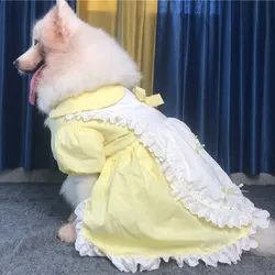 Large Dog Clothes Summer Big Dog Dress maid outfit Samoyed Husky Labrador Golden Retriever Dobermann Sheepdog Clothing Skirt