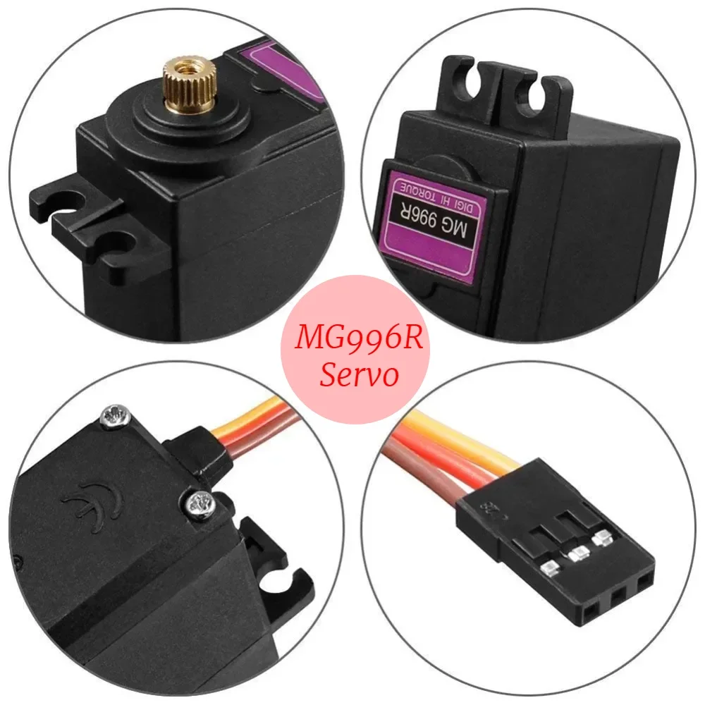 MG995 MG996R JR Steering Rotation Servo Motor 180 360 MG 996 High Speed Torque Metal Gear for RC Car Helicopter Arduino Robot