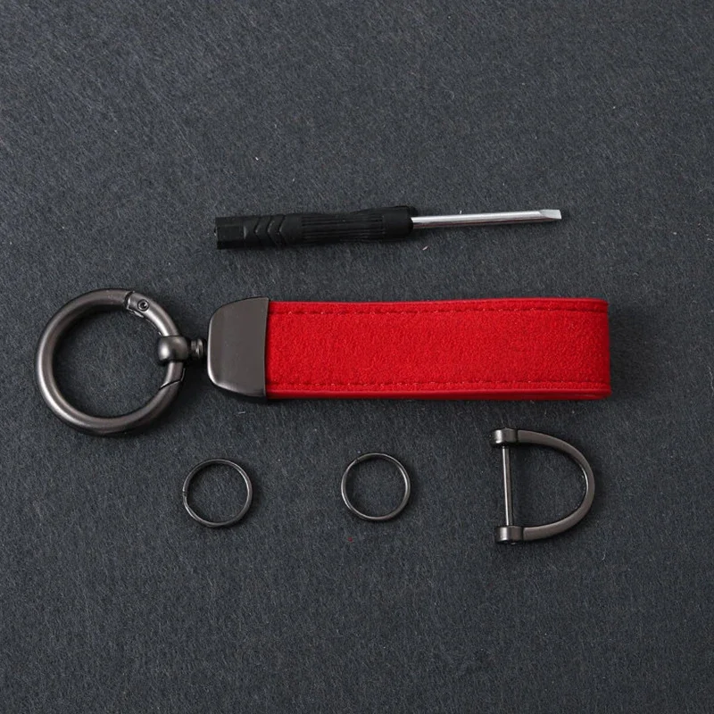 Leather Car Keychain Lanyard Key Ring Buckle for BMW M Power G01 G03 G11 Z3 Z4 G30 X1 X4 X3 X5 X6 E46 E39 E60 F10 F46 Logo Decor