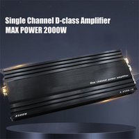 Single Channel Digital Class D Car Amplifier MAX 2000W High Power Subwoofer Amplifier Audio Stereo Car Audio Modification