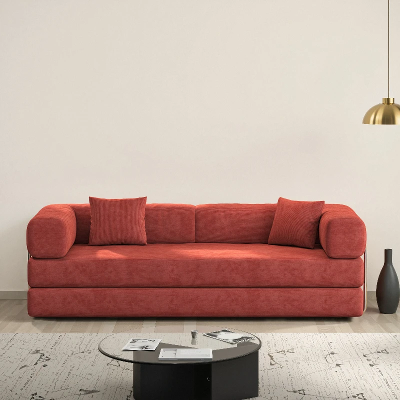 

Stock American Compression Sofa Living Room Set Furniture Compression Bed Foam Boneless Vacuum Sofa Set