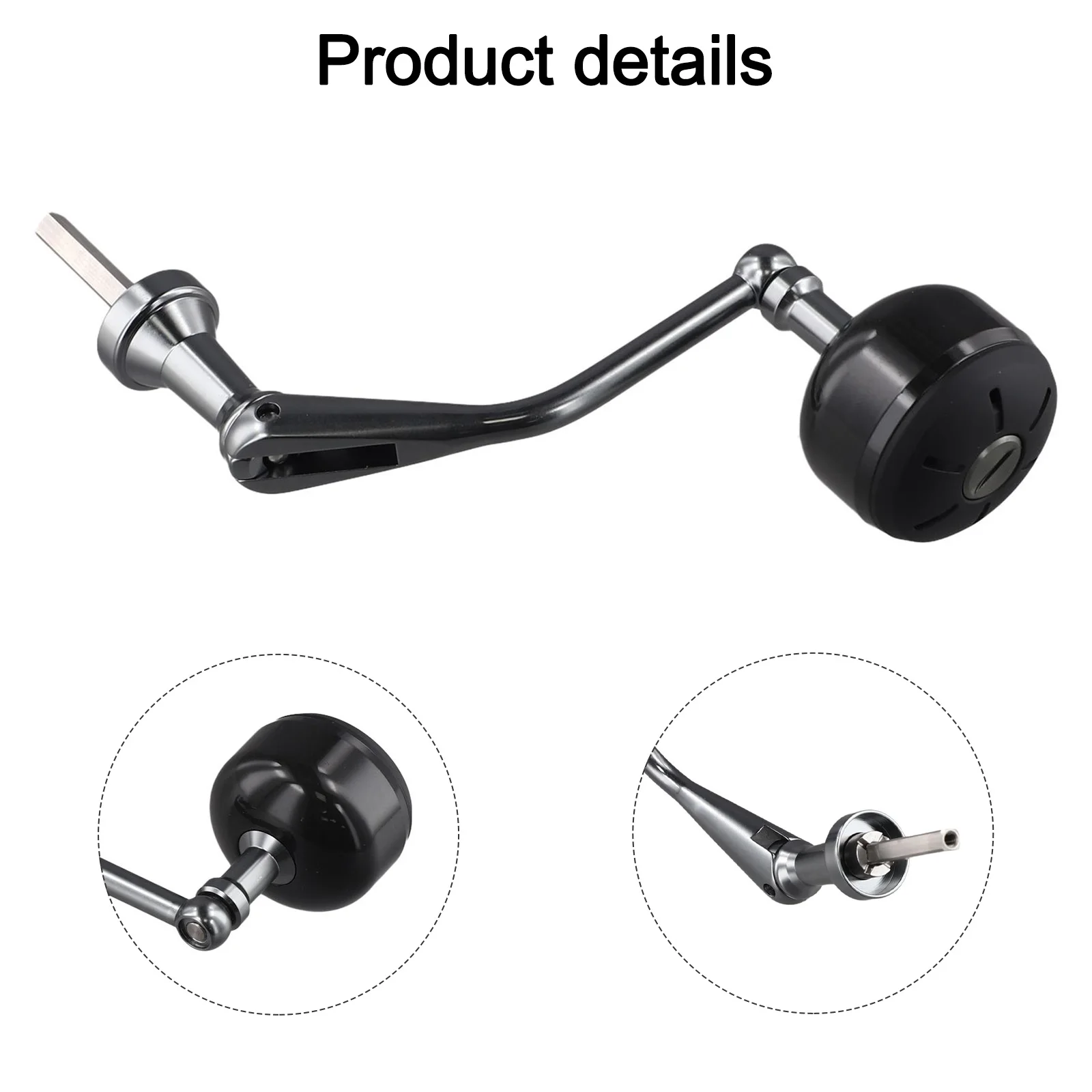 

Fishing Wheel Accessory Carbon Fiber Grip Handle Carbon Fiber Grip Comfortable Grip Outdoor Fishing For Fishing Reel