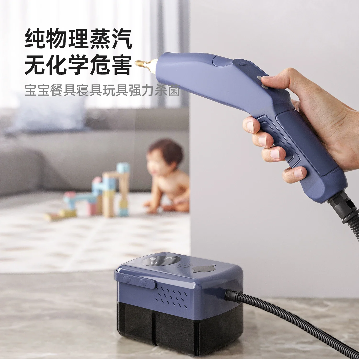 220V Steam Cleaner Multi Function High Temperature Pressure Washer for Home Fabric AC Kitchen EW