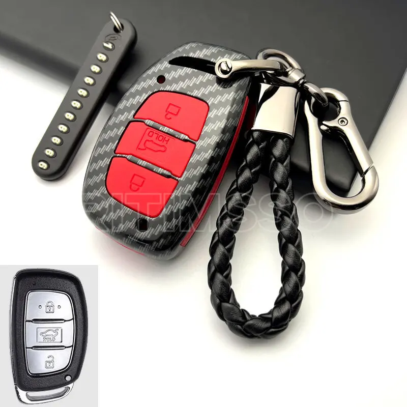 ABS Car Key Case Cover for Hyundai Tucson Sonata Fe Creta Ix25 Ix35 Ix45 I10 I20 I30 I40 Verna Solaris Mistra Elantra Accent