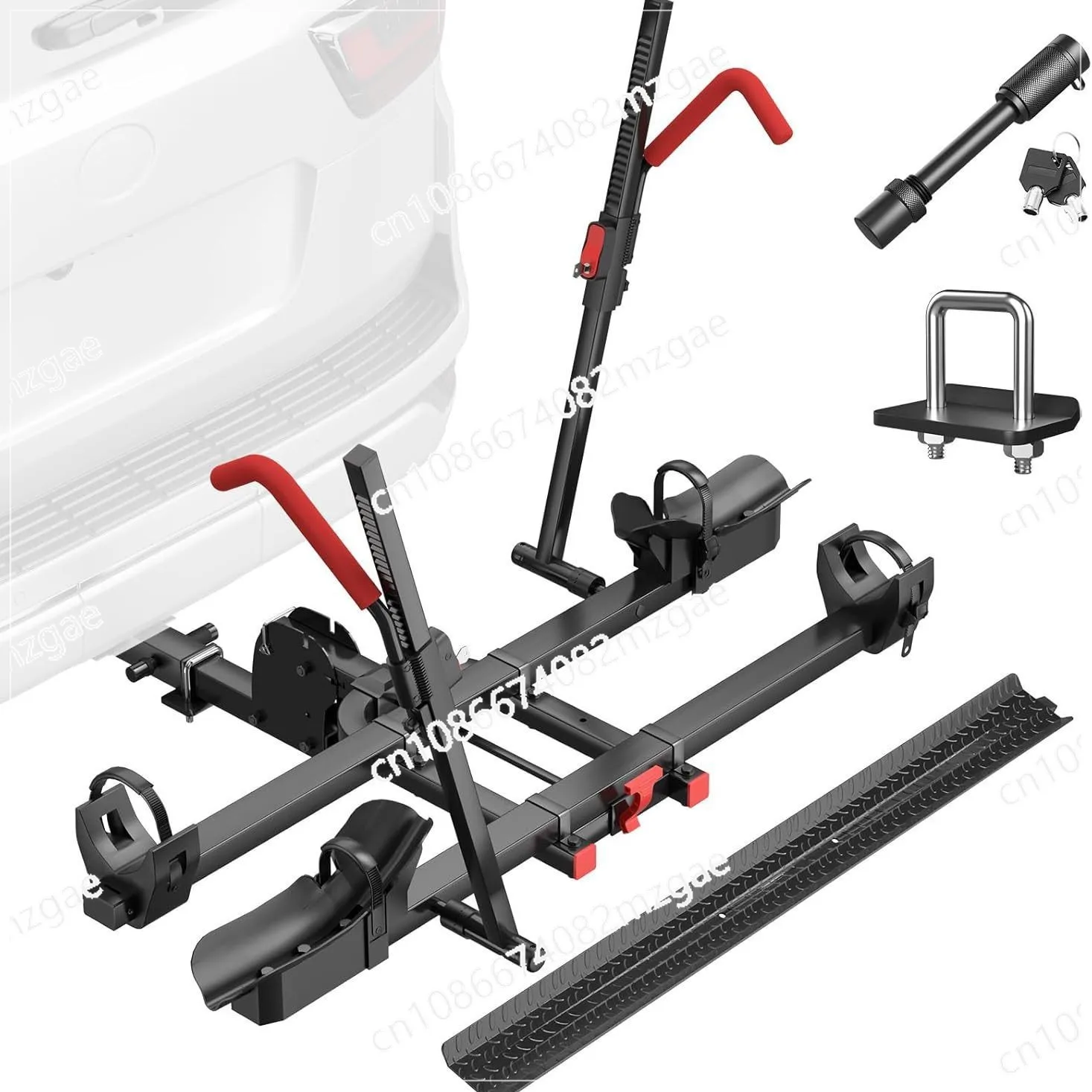 

Motorcycle trailer bracket, foldable vehicle bracket, off-road vehicle trailer frame