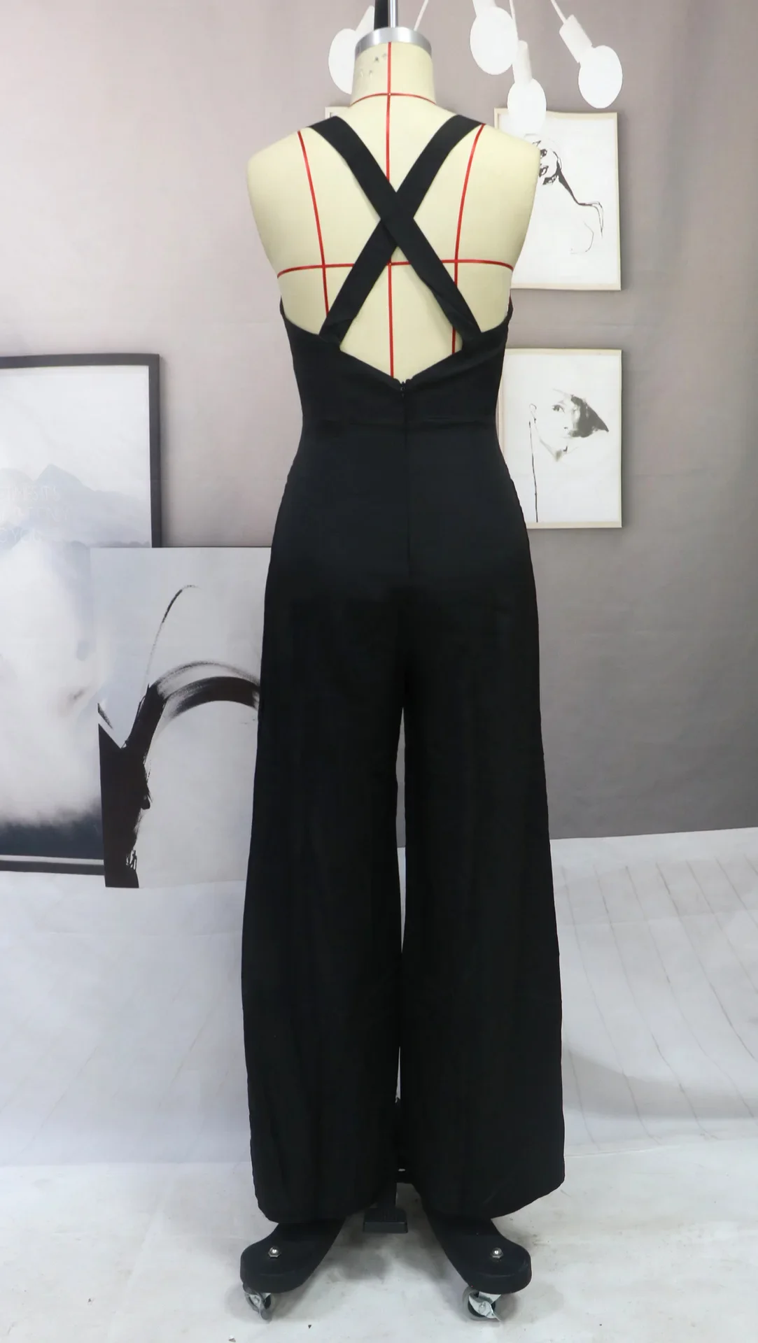 Summer Underwaist Short Sleeve Black Jumpsuit for Woman Fashion Casual Long Pants Playsuit 2023 Overalls Bodysuits Rompers